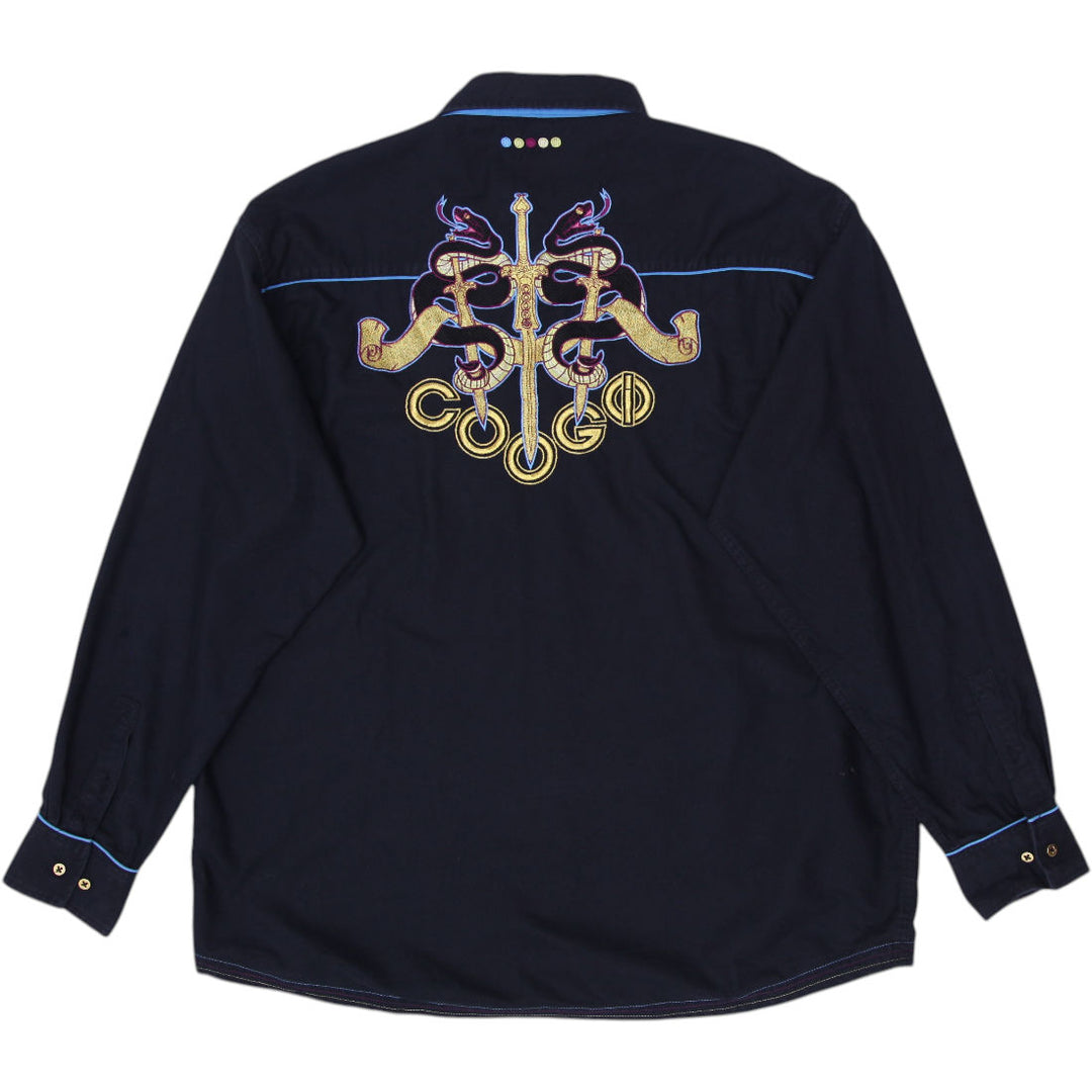 COOGI Pattern Graphic Shirt Size XXXL | Migration_Shirts - Side View | Fashion Rerun