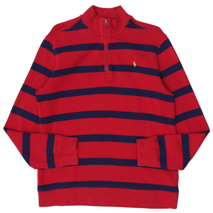 Youth Boys Polo Ralph Lauren Quarter Zip Striped Sweater