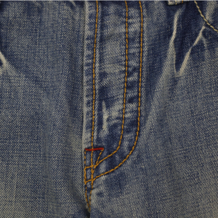 Y2K Mens True Religion Joey Flap Pocket Blue Denim Jeans Size 36x33