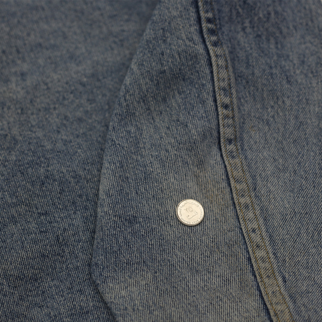 Vintage Riders Trucker Denim Jacket Distressed Made in USA - Fashion Rerun Vintage Migration_Jacket