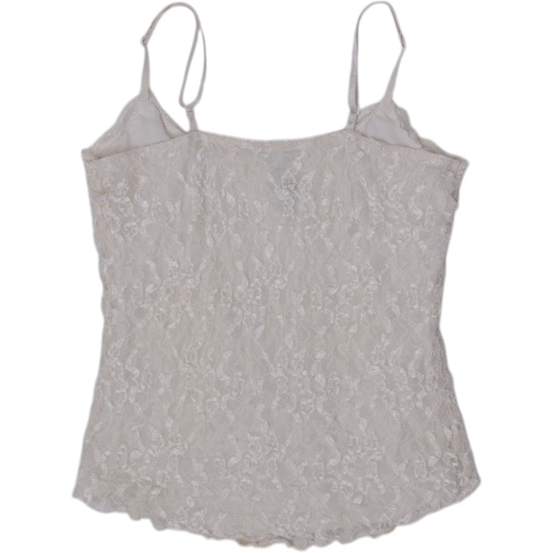 Y2K Ladies Charlotte Russe Lace Camisole Strappy Top Size L
