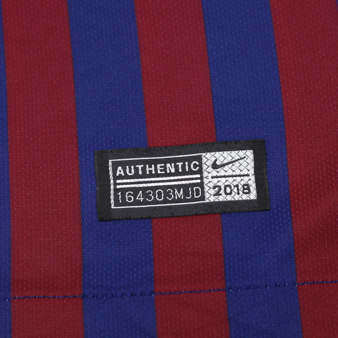 Mens Nike FC Barcelona 2018-19 Home Jersey #3 PIQUÉ La Liga Soccer Shirt Medium