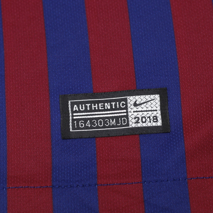 Mens Nike FC Barcelona 2018-19 Home Jersey #3 PIQUÉ La Liga Soccer Shirt Medium