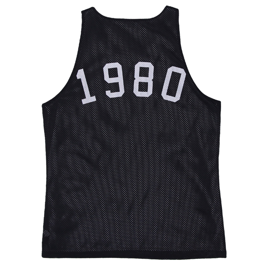 Vintage Los Angeles Stussy Black & White Reversible Mesh Tank Size S - Fashion Rerun Vintage Migration_Jersey