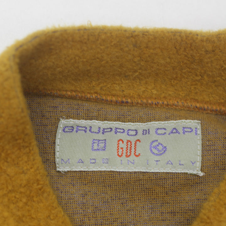 Vintage Gruppo Di Capi Italian Sweater- Purple And Mustard Flame Motiff Size L - Fashion Rerun Vintage Migration_Sweaters