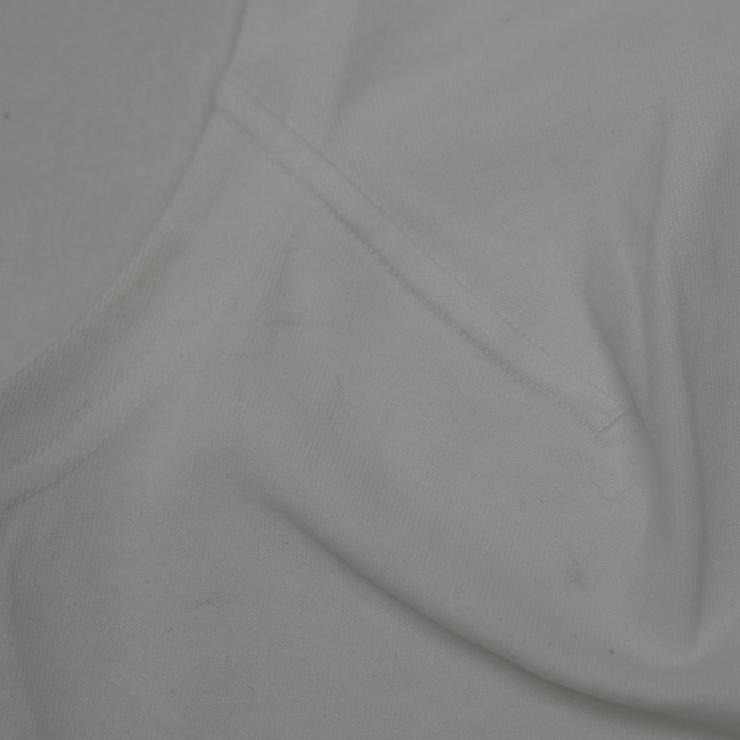 Ladies Lululemon White High Neck Cropped Tank Top Size 6 Ribbed