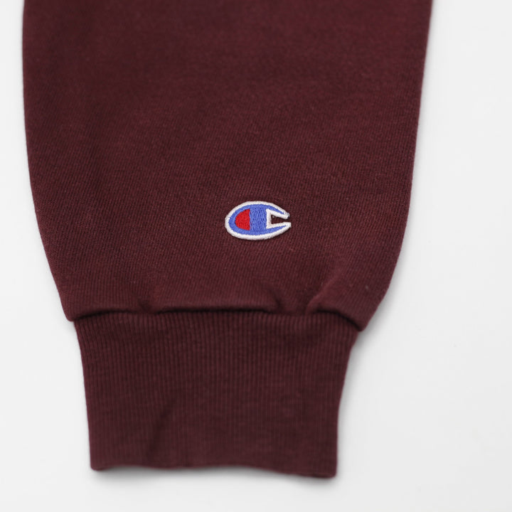 Vintage Mens Champion Washington Sweatshirt Maroon Embroidered Logo Size L