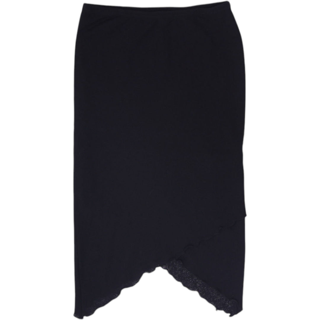 Y2K Ladies Black Asymmetrical Skirt