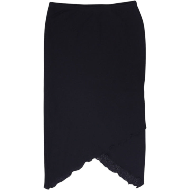 Y2K Ladies Black Asymmetrical Skirt