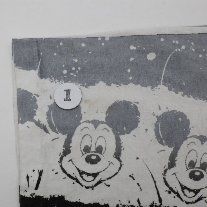 Vintage 90s Mickey Mouse Abstract Splatter All-Over Print T-Shirt USA Made OSFA