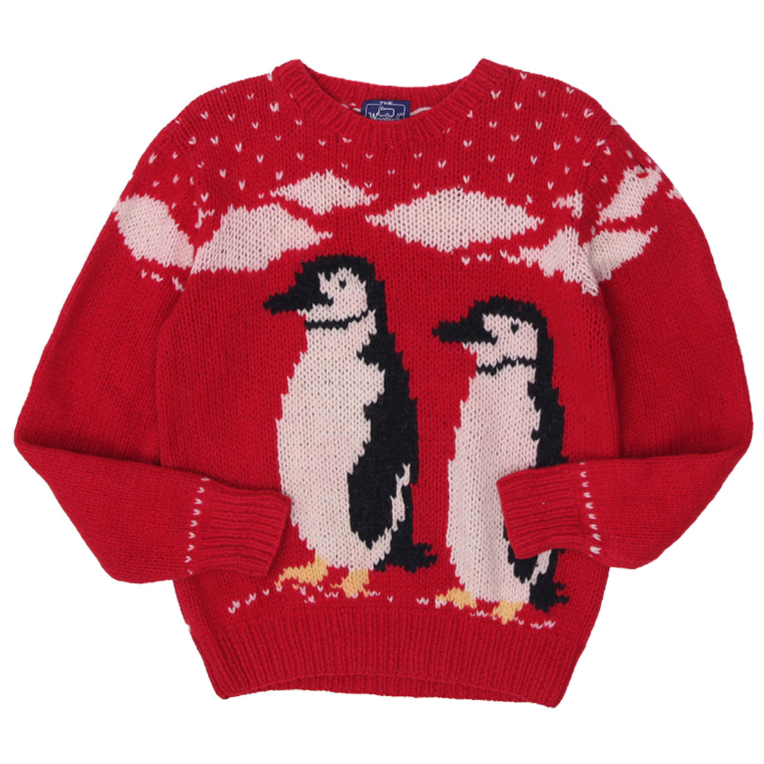 Shop Woolrich Sweater Women Red Pullover Knit Penguin Winter