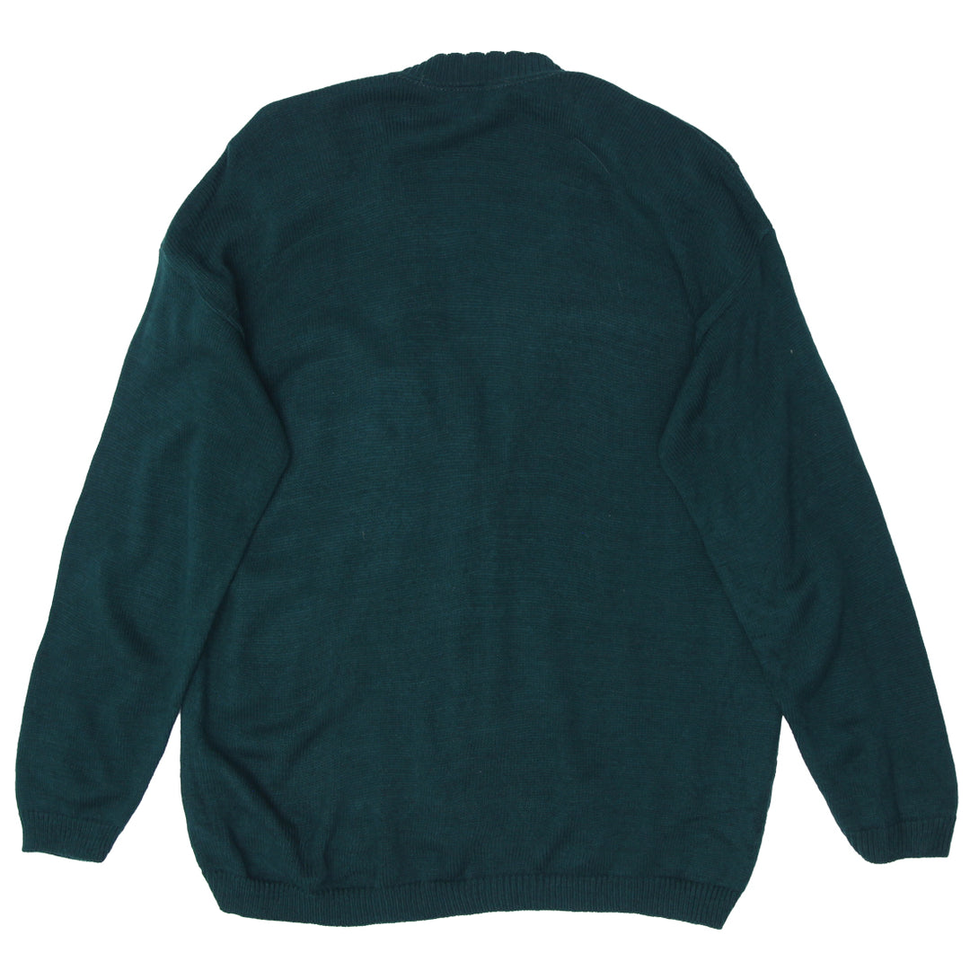 Vintage Norton McNaughton Acrylic Cardigan Sweater Made In USA Ladies Green L - Fashion Rerun Vintage Migration_Sweaters