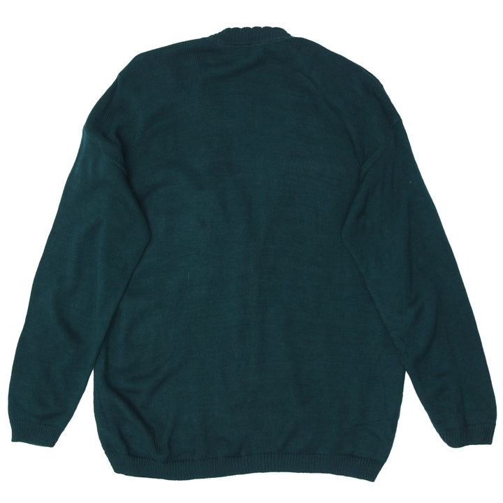 Vintage Norton McNaughton Acrylic Cardigan Sweater Made In USA Ladies Green L - Fashion Rerun Vintage Migration_Sweaters