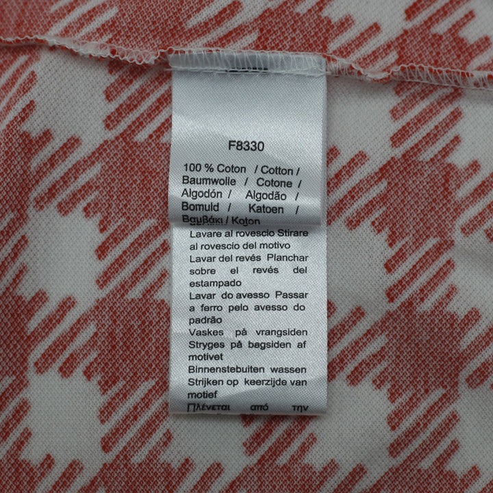 Mens Lacoste Slim Fit Printed Gingham Houndstooth Polo T-Shirt Size M