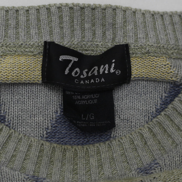 Vintage Tosani Canada Geometric Knit Sweater Size Large - Fashion Rerun Vintage Migration_Sweaters