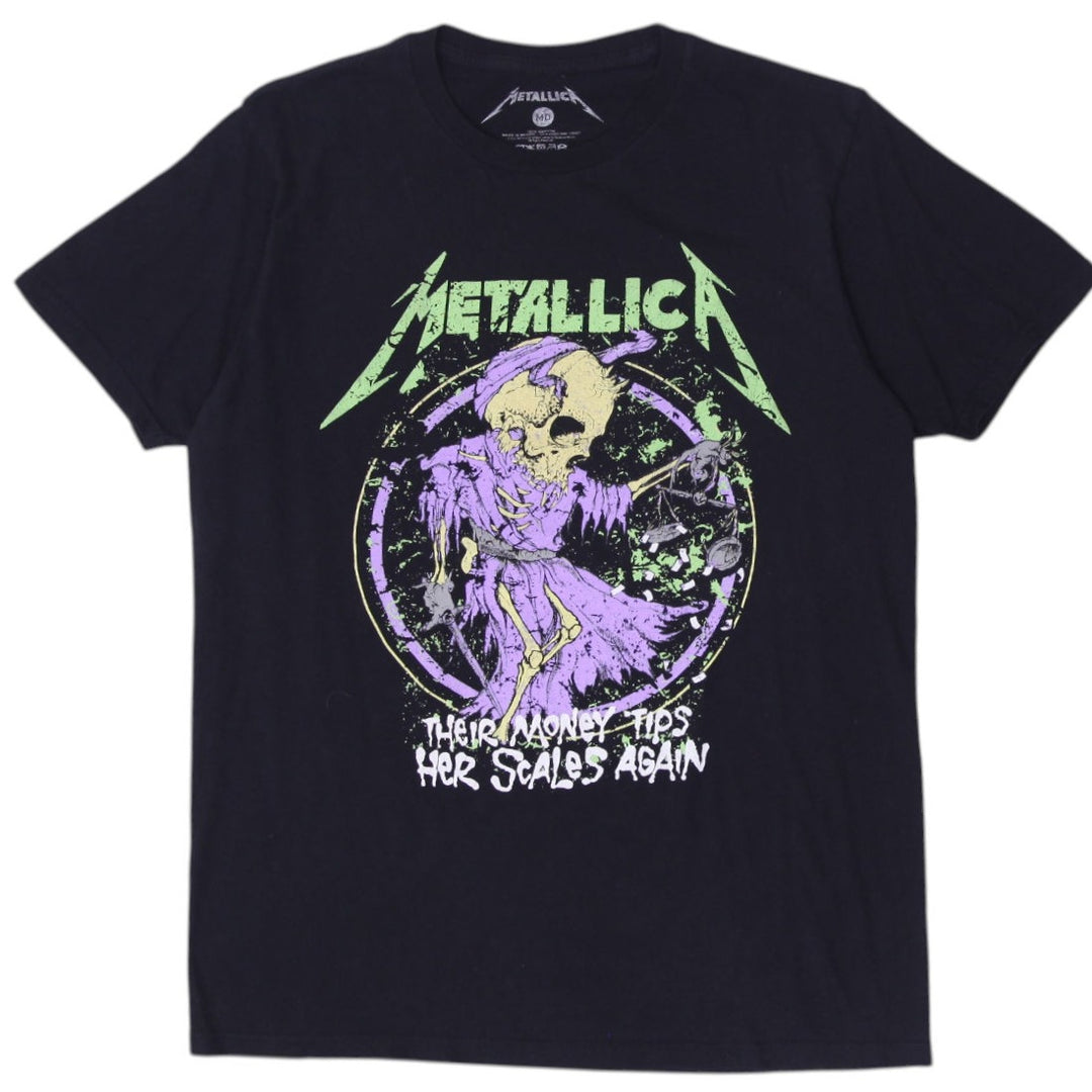 Mens Metallica Their Money Tips Her Scales Again T-Shirt Size M