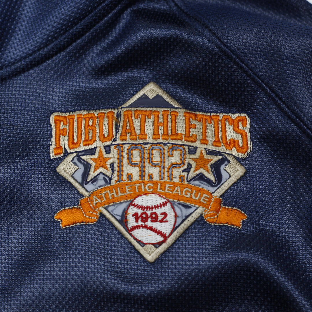Vintage 90s FUBU Athletics Uptown Mesh Jersey Hoodie Size XL