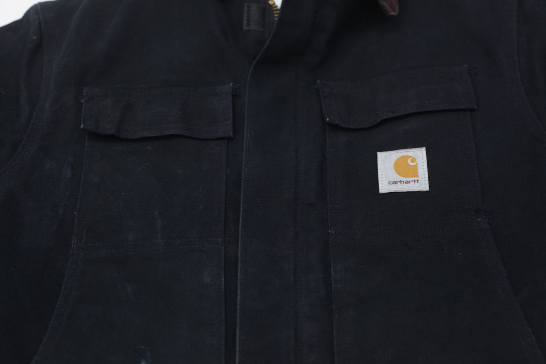 Carhartt Arctic Quilt Lined C03 BLK Distressed Vintage 90s