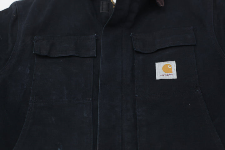 Carhartt Arctic Quilt Lined C03 BLK Distressed Vintage 90s
