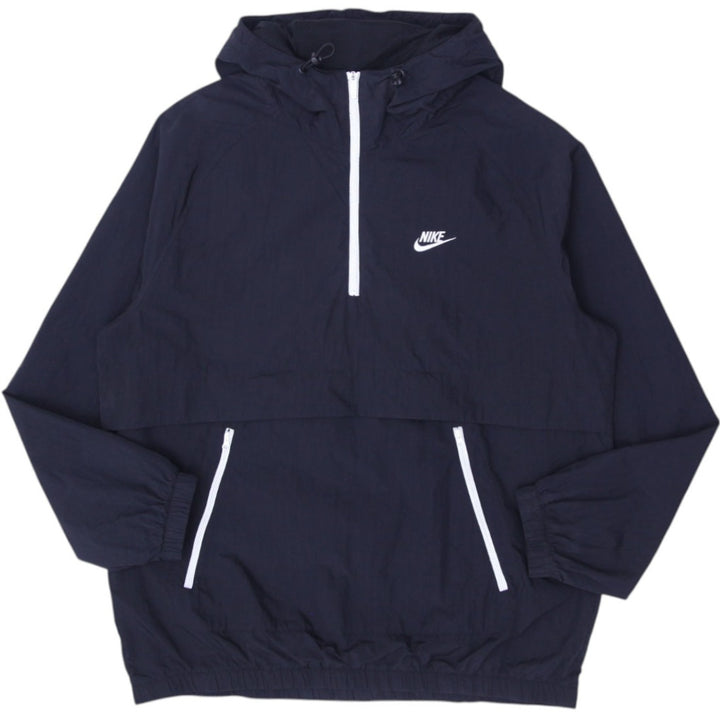 Mens Nike Windbreaker Black Hooded Lightweight Large