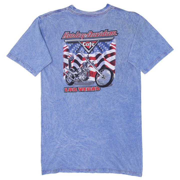 Vintage 1999 Harley Davidson Café Las Vegas T-Shirt Made in USA Size L - Fashion Rerun Vintage Migration_T-Shirt