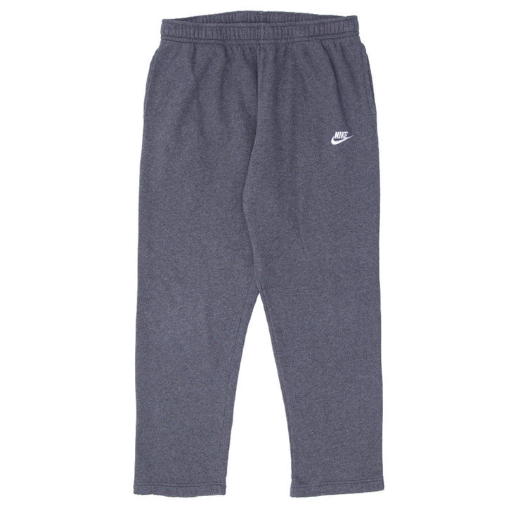 Mens Nike Embroidered Fleece Sweatpants Gray - Fashion Rerun Vintage Migration_Pants