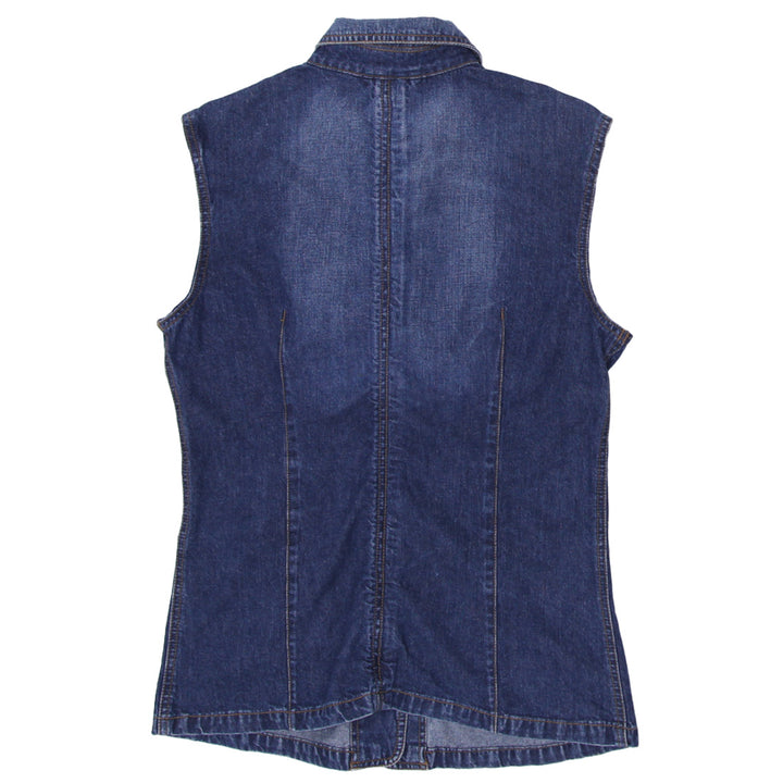 Y2K Hot Kiss Sleeveless Denim Jacket - Fashion Rerun Vintage Migration_Jacket