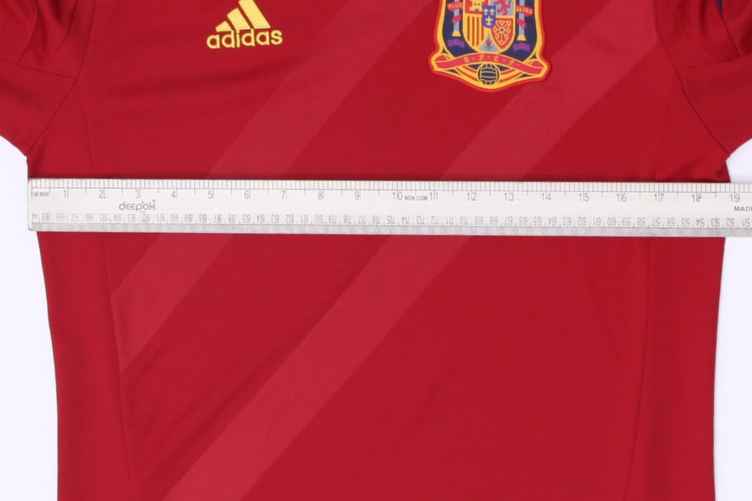 Youth Boys Spain 2011-12 Home Football Shirt Jersey Adidas Red Euro 2012 SizeXL
