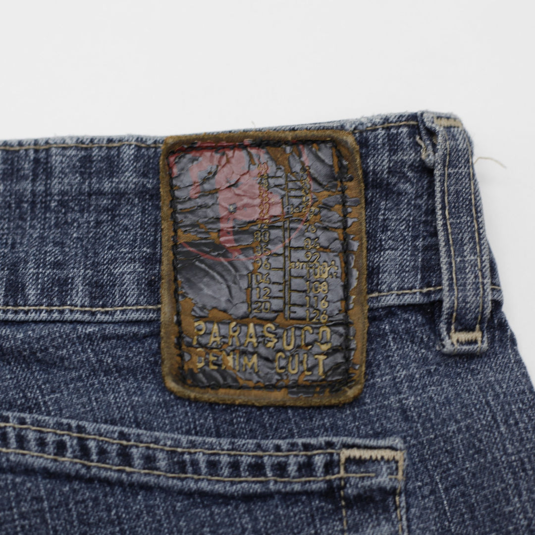 Y2K Ladies Parasuco Stretchable Denim Flare Jeans Size 29