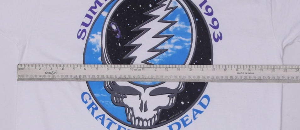 Vintage 1993 Grateful Dead Summer Tour Crew T-Shirt Steal Your Face Liquid Blue XL | Migration_T-Shirts - Vie | Fashion Rerun