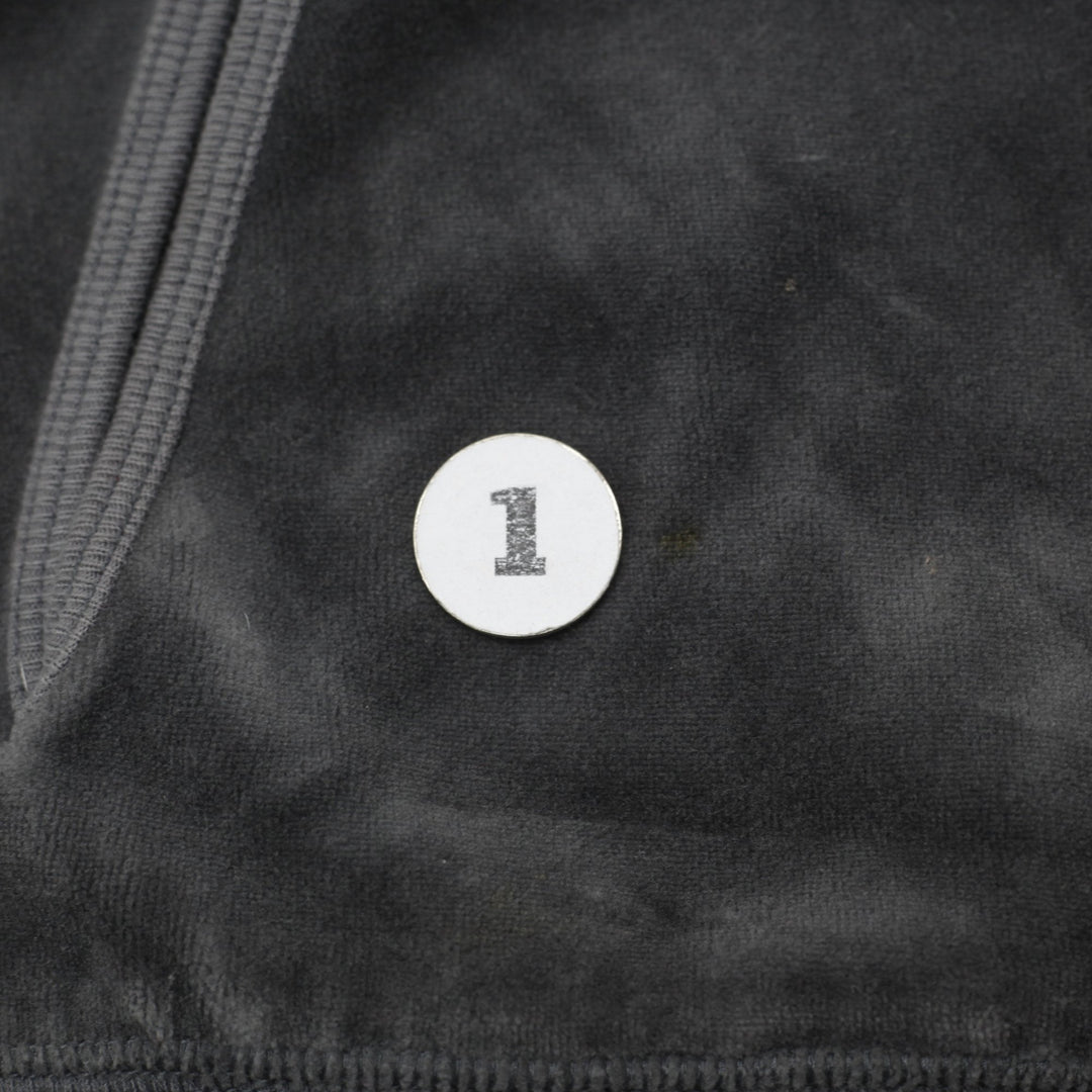 Y2K Ladies Juicy Couture Velour Hoodie Gray Full Zip Rhinestone Jacket Size S | Migration_Jackets - Alternate | Fashion Rerun
