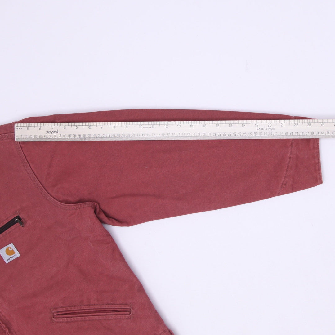 Vintage Carhartt WJ097 VRS Detroit Jacket Ladies Large Rose Salmon