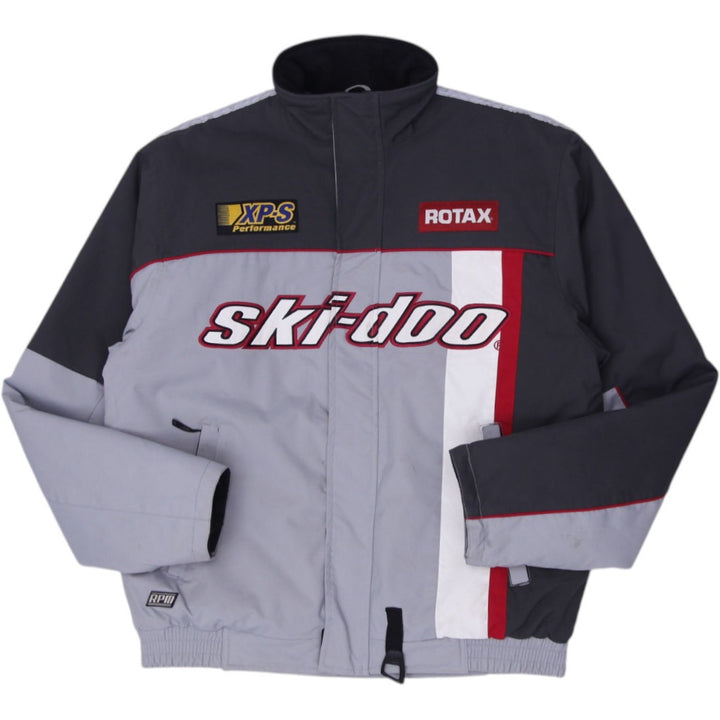 Vintage Ski-Doo Snowmobile Jacket Padded Insulated R.P.M. BRP Grey White Red M | Migration_Jackets | Fashion Rerun