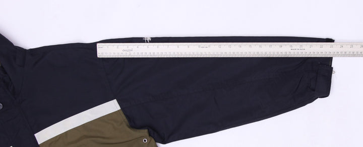 Stussy Black Olive Block Lightweight Jacket Size M