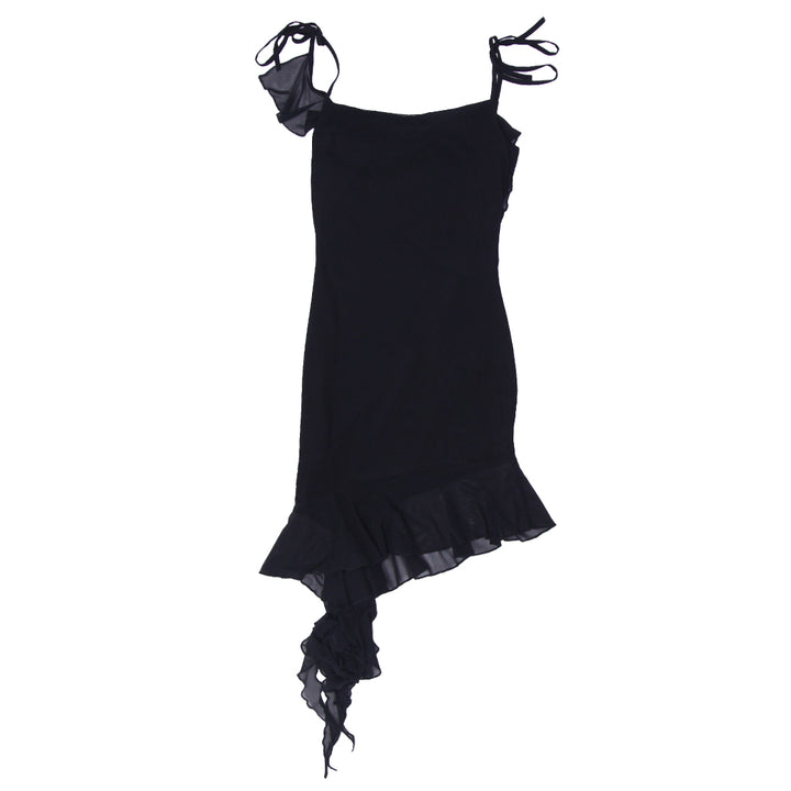 Y2K Ladies Strappy Black Dress