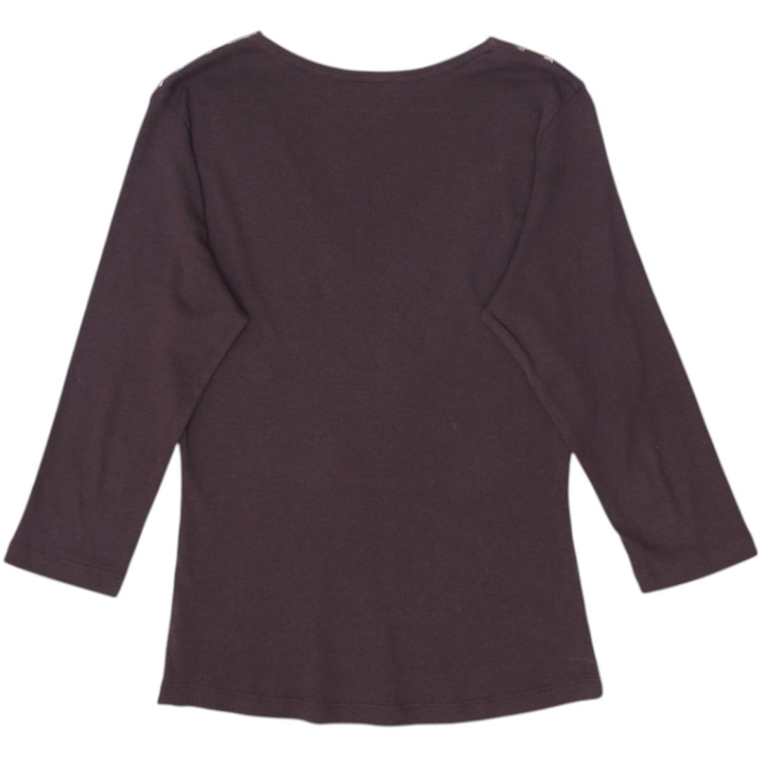Y2K Graphic Animal Print Beaded Top Size L | Migration_Y2K Tops - Side View | Fashion Rerun