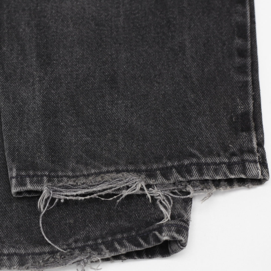 Vintage 90s Levi's 634 Orange Tab Faded Black Denim Jeans W33 L32