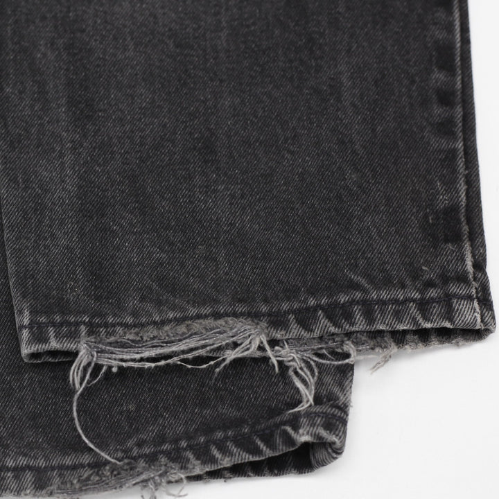 Vintage 90s Levi's 634 Orange Tab Faded Black Denim Jeans W33 L32