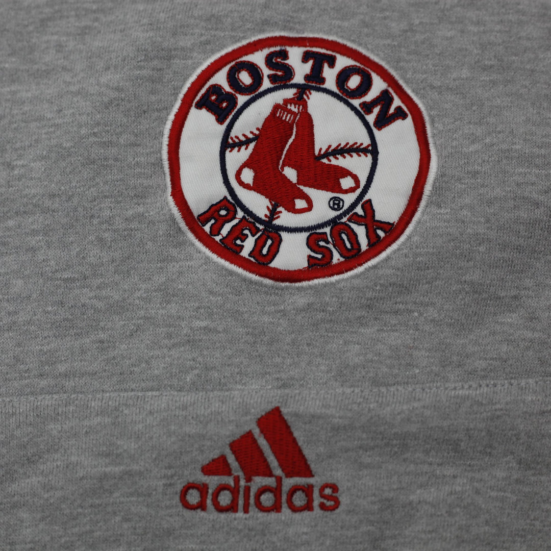 Mens Adidas Boston Red Sox Pullover Hoodie Size M