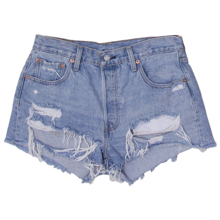 Ladies Levi's Strauss & Co. 501 Ripped Denim Shorts
