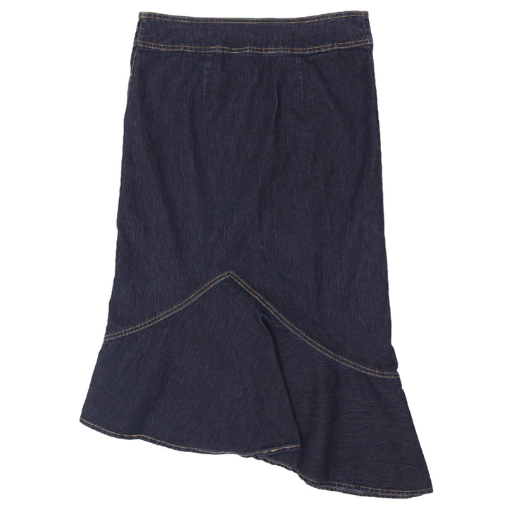 Y2K Bisou Bisou Denim Ruffle Skirt - Fashion Rerun Vintage Migration_Skirt