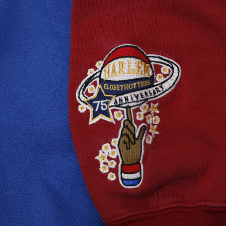 Vintage Mens Fubu Harlem Globetrotters Hoodie Blue Red Graphic | Migration_Hoodies - Alternate View | Fashion Rerun