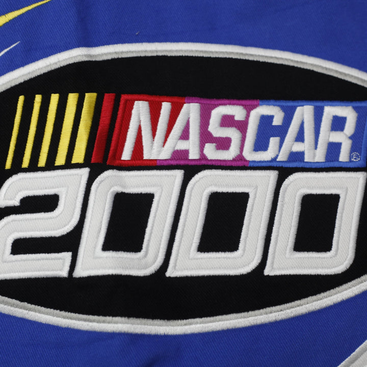 Mens Chase Authentics NASCAR 2000 Jacket Blue Multi Color Racing Graphic Size L | Migration_Jackets - Detail | Fashion Rerun