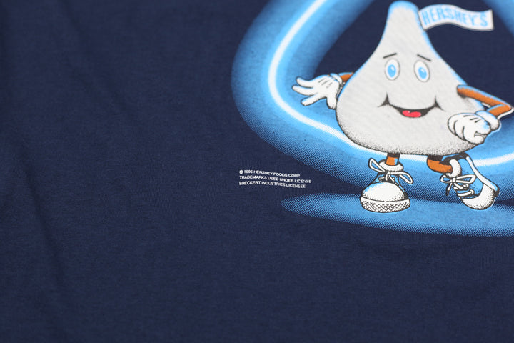 1996 Vintage Hersey's Chocolate T-Shirt Navy Fruit of the Loom XXL