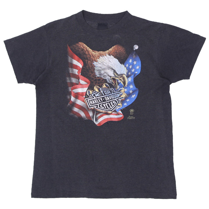 1997 Vintage Harley Davidson Blanchette 3D Emblem T-Shirt S.Stitch Made in USA Distressed M - Fashion Rerun Vintage Migration_T-Shirt