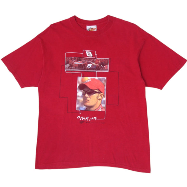 Vintage NASCAR Winner Circle Dale Earnhardt Jr 8 Budweiser T-Shirt Red Size L