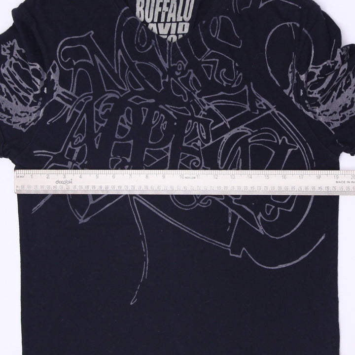 Y2K Mens Buffalo David Bitton Abstract Graffiti Streetwear T-Shirt Size M