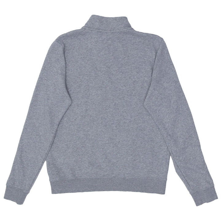 Mens Nike Embroidered Quarter Zip Sweatshirt Gray - Fashion Rerun Vintage Migration_Sweaters