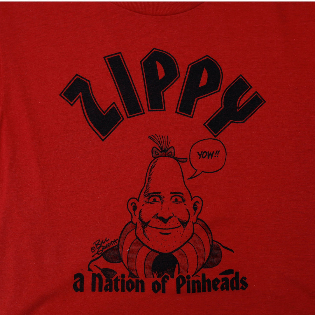 Vintage Zippy the Pinhead "Nation of Pinheads"Bill Griffith T-Shirt Made In USA | Migration_T-Shirts - Detail | Fashion Rerun