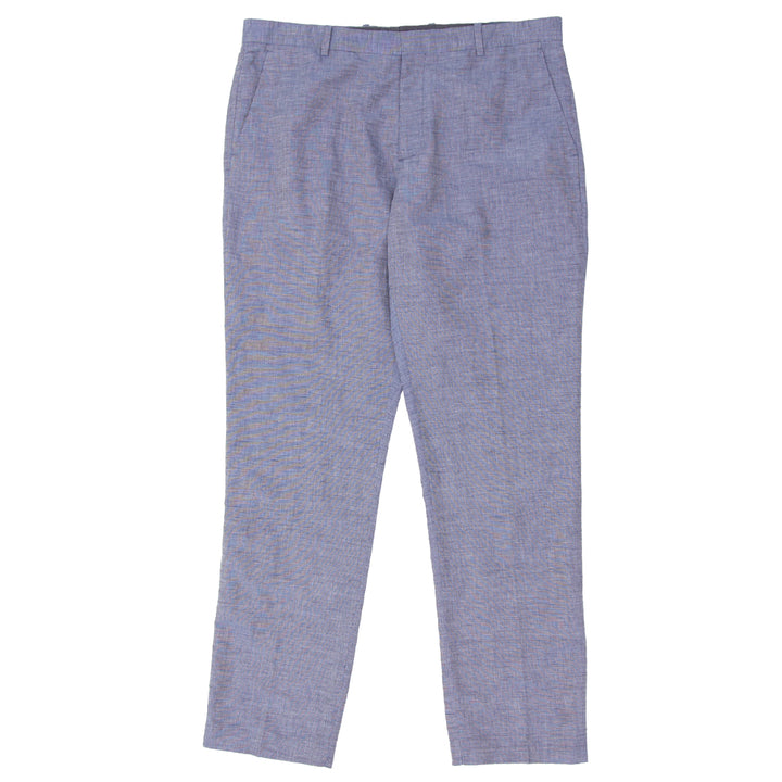 Mens Perry Ellis Slim Fit Blended Linen Pants